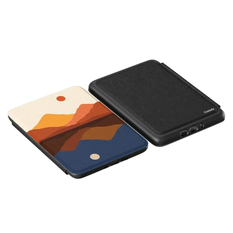 Opposites Attract | Day & Night Colorblock Mountains Kindle Case Kindle Case get.casely 