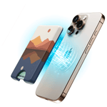 Opposites Attract | Day & Night Colorblock Mountains MagWallet MagWallet get.casely 