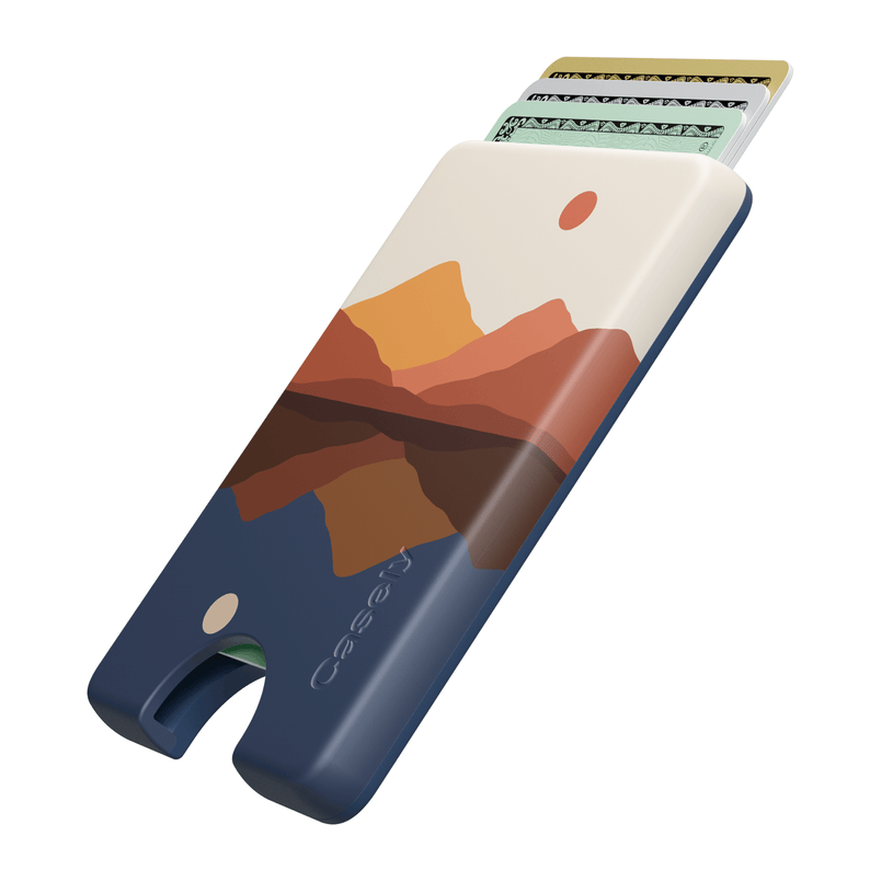 Opposites Attract | Day & Night Colorblock Mountains MagWallet MagWallet get.casely 