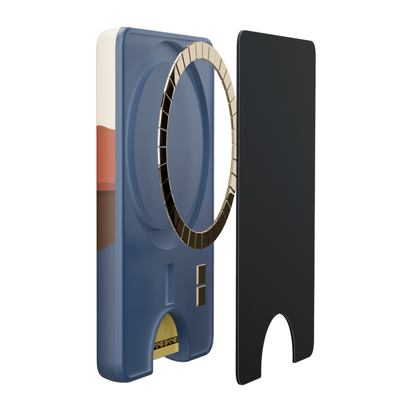Opposites Attract | Day & Night Colorblock Mountains MagWallet MagWallet get.casely 