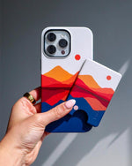 Opposites Attract | Day & Night Colorblock Mountains MagWallet MagWallet get.casely 