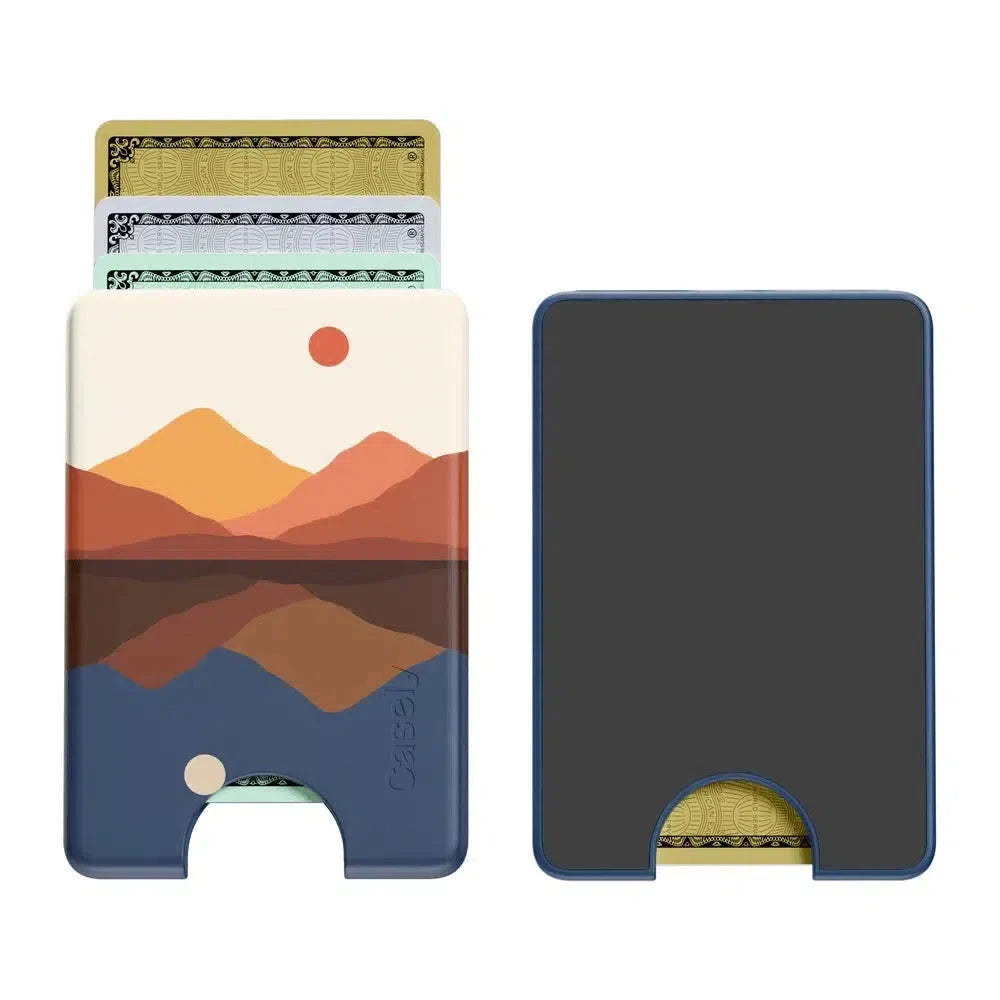 Opposites Attract Day & Night Colorblock Mountains MagWallet - Thumbnail 2