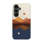 Opposites Attract | Day & Night Colorblock Mountains Samsung Case Samsung Case Casetry Bold Flex + MagSafe® Galaxy S25 