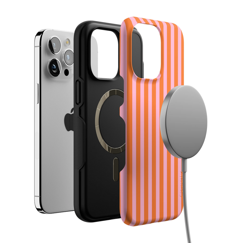 Perfect Stripes | Orange & Pink Stripes Case