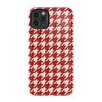 Scarlet Stitch | Red Houndstooth Case