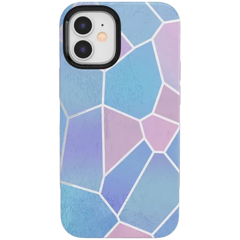 Other Side | Holographic Metallic Stained Glass Marble Case iPhone Case get.casely 