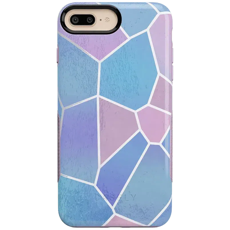 Other Side | Holographic Metallic Stained Glass Marble Case iPhone Case get.casely 