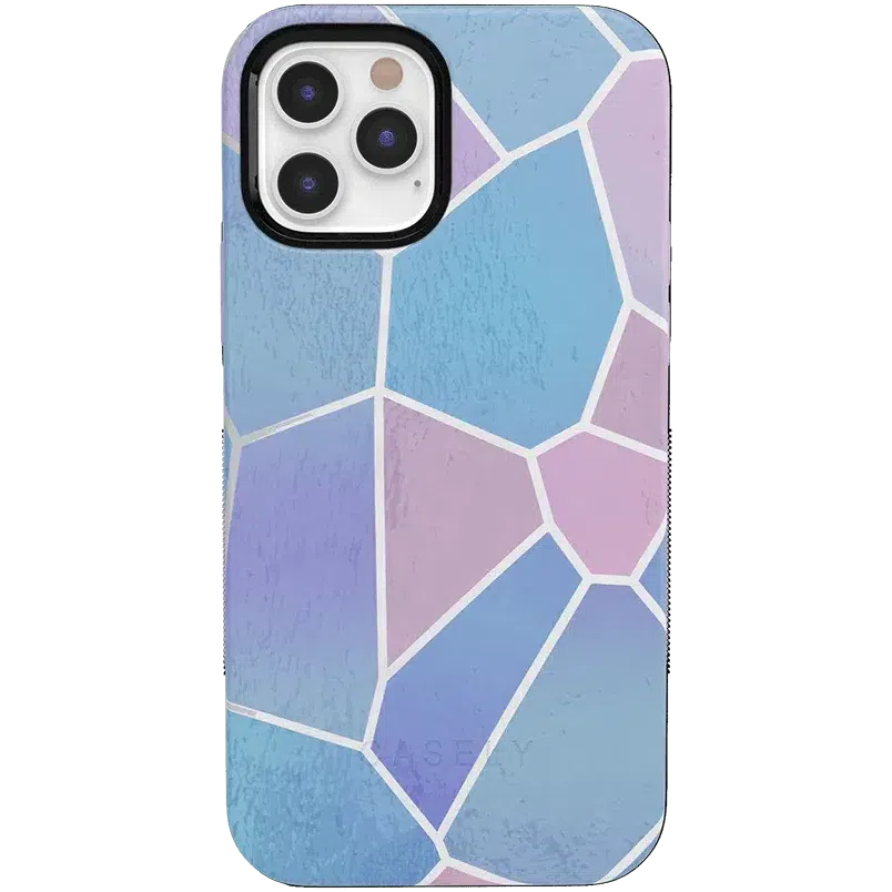 Other Side | Holographic Metallic Stained Glass Marble Case iPhone Case get.casely 