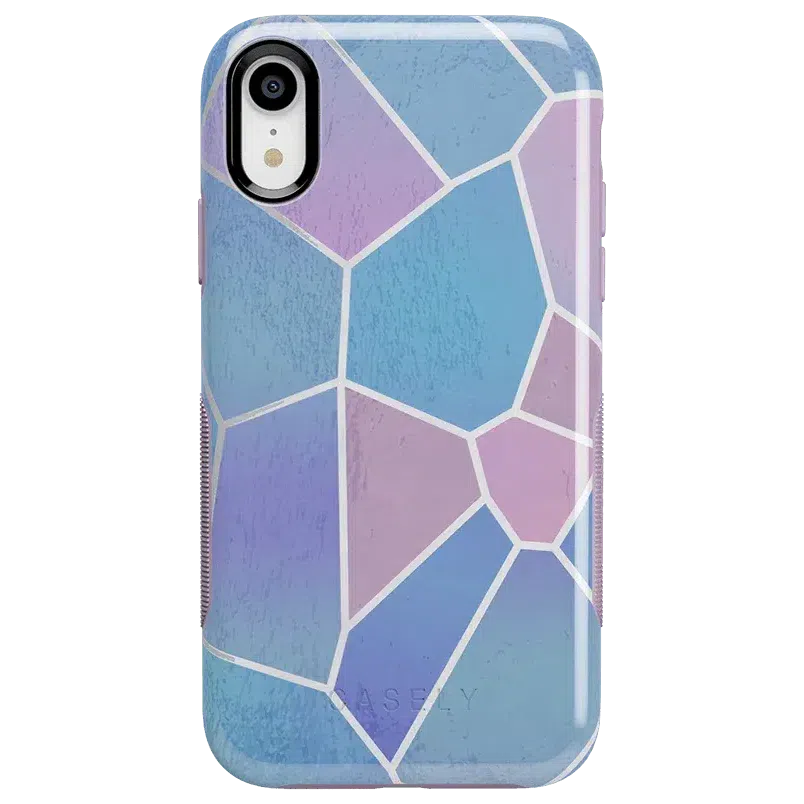 Other Side | Holographic Metallic Stained Glass Marble Case iPhone Case get.casely 