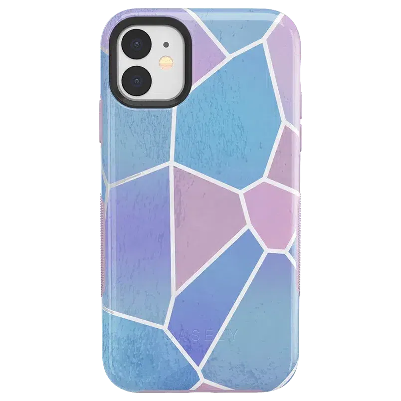 Other Side | Holographic Metallic Stained Glass Marble Case iPhone Case get.casely 