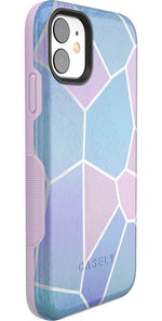 Other Side | Holographic Metallic Stained Glass Marble Case iPhone Case get.casely 