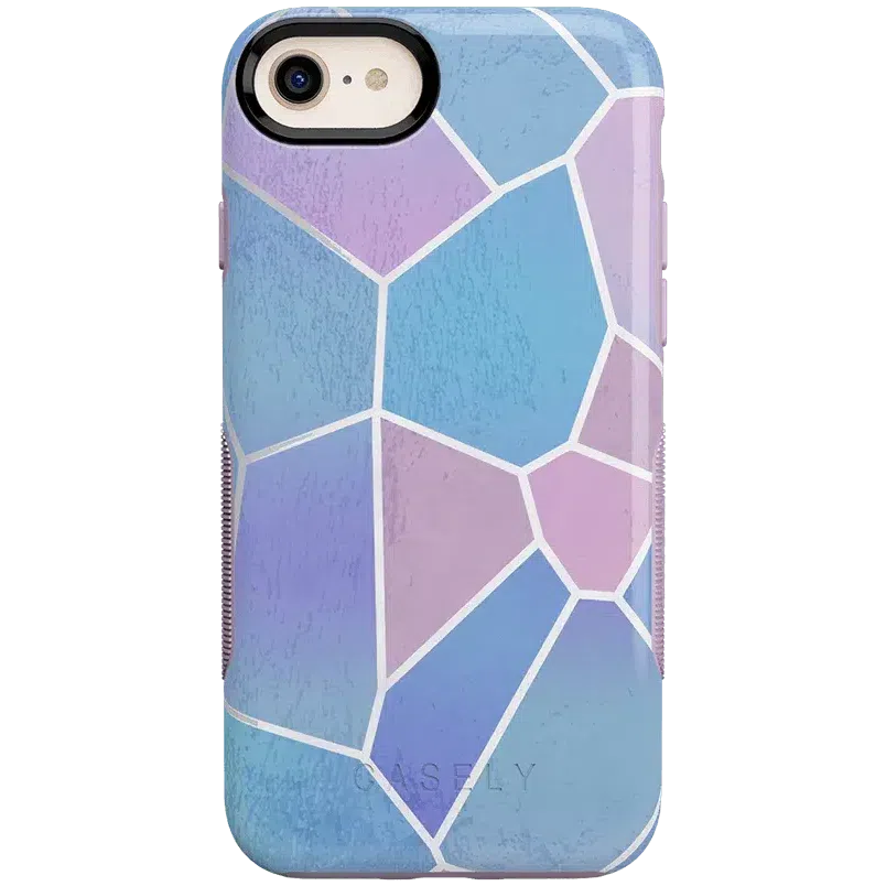 Other Side | Holographic Metallic Stained Glass Marble Case iPhone Case get.casely 