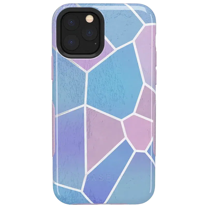 Other Side | Holographic Metallic Stained Glass Marble Case iPhone Case get.casely 