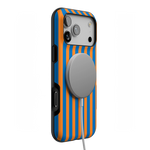 Go New York | Blue & Orange Stripes Case