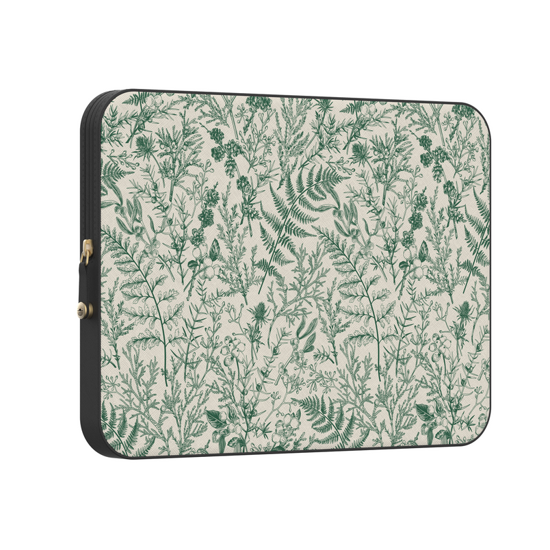 Sage Garden | Green Floral Laptop Case