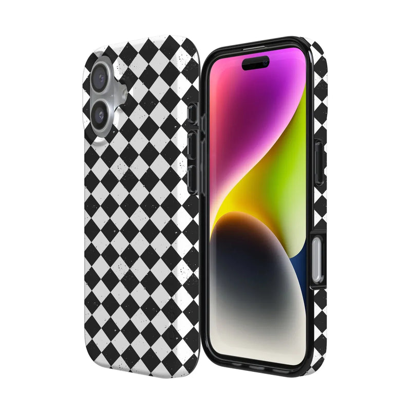 Salem's Hex | Black & White Checkered Case