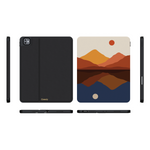 Opposites Attract | Day & Night Colorblock Mountains iPad Case