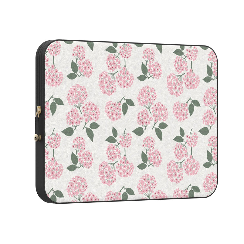 Nantucket Cottage | Pink Hydrangea Laptop Case - 14" MacBook Pro