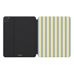 Coastline Stripes | Blue & Yellow iPad Case
