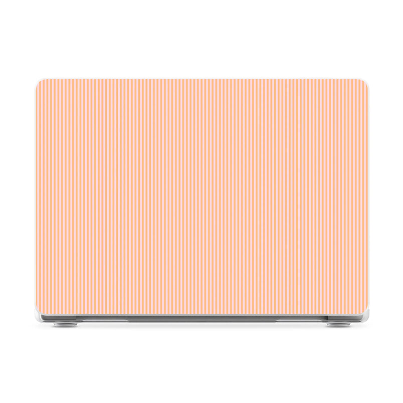 Stripes and the City | Orange & Pink Pinstripe Laptop Shell - 16" MacBook Pro