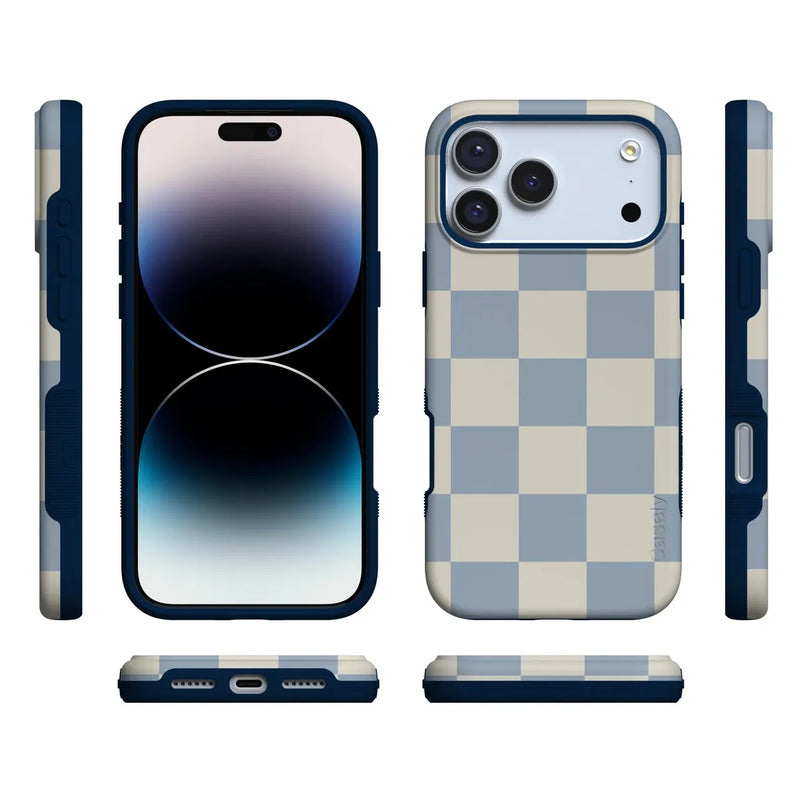Fit Check | Light Blue Checkerboard Case