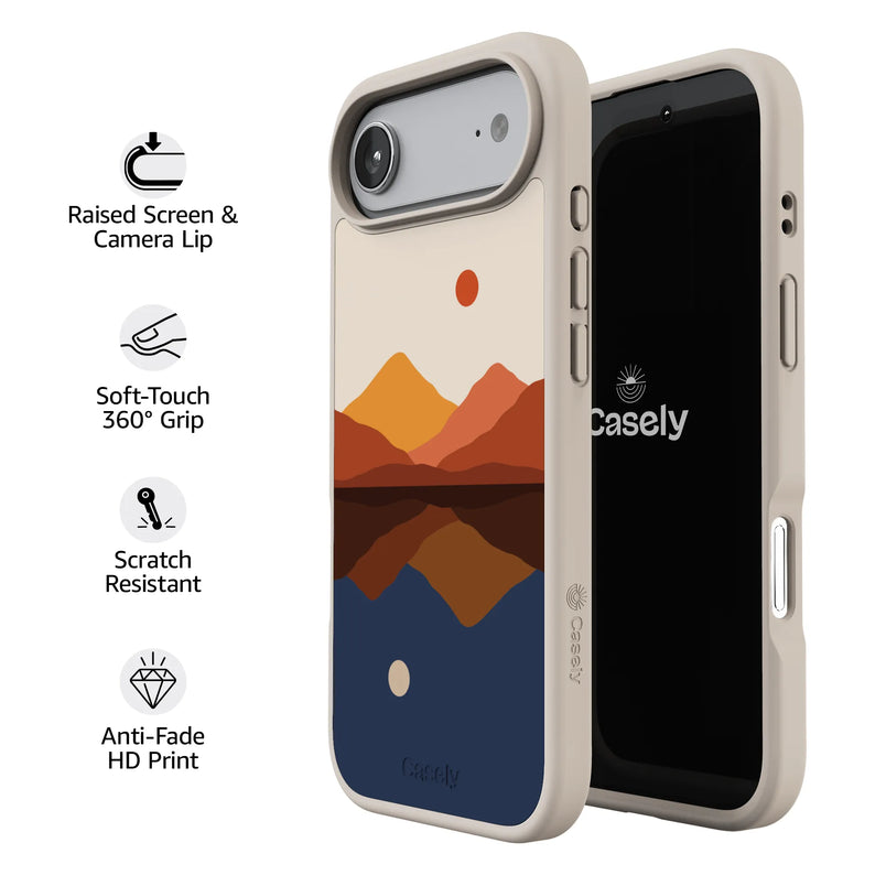 Opposites Attract | Day & Night Colorblock Mountains Case