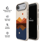 Opposites Attract | Day & Night Colorblock Mountains Case