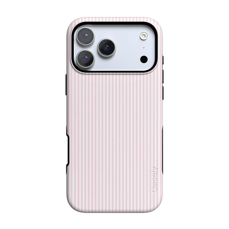Stripes and the City | Light Pink Pinstripe Case - iPhone 17 Pro