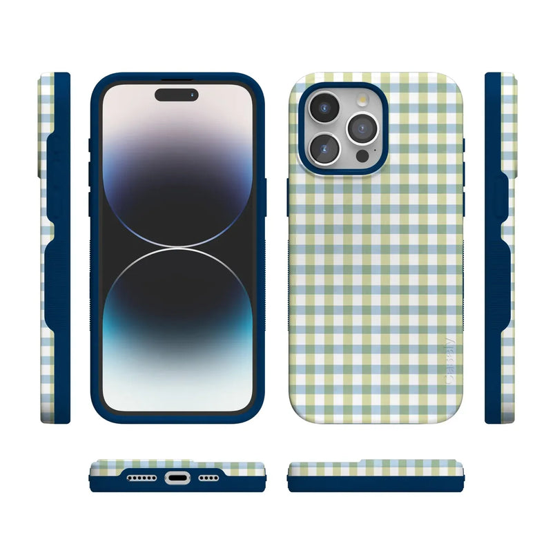 Pastel Picnic | Blue & Green Gingham Case