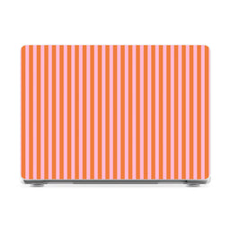 Perfect Stripes | Orange & Pink Stripes Laptop Shell - 16