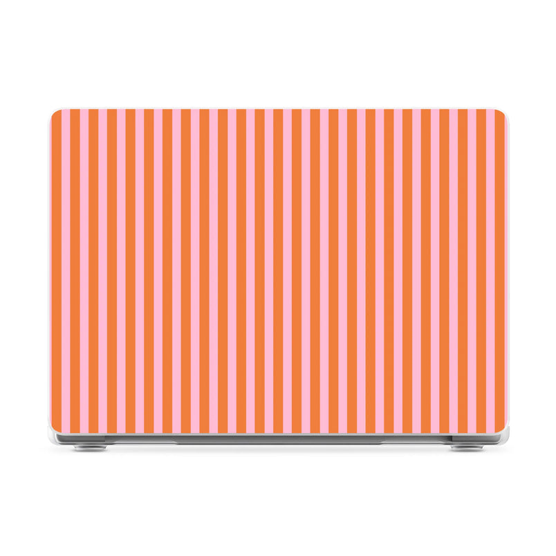 Perfect Stripes | Orange & Pink Stripes Laptop Shell - 16" MacBook Pro