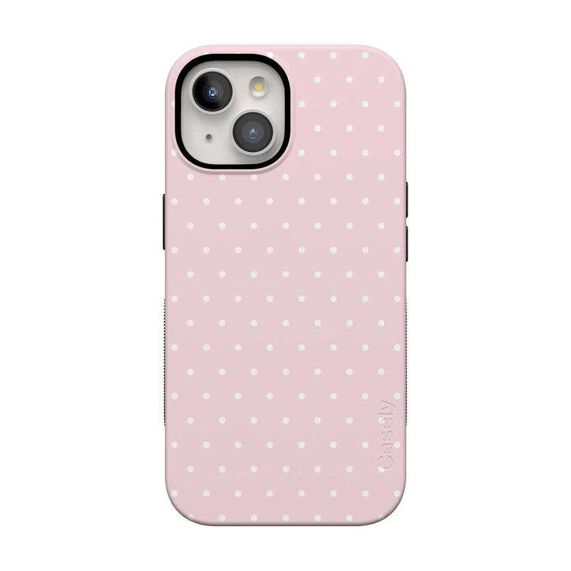 On the Dot | Pink & White Polka Dot Case - iPhone 13