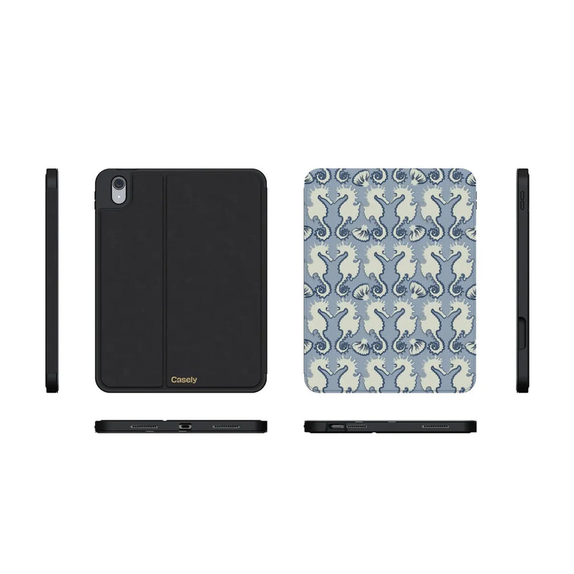 Seahorse Drift | Coastal Blues iPad Case