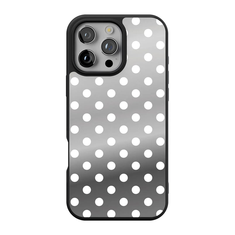 Spotted in SoHo | White Polka Dot Case - iPhone 16 Pro