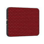 On the Dot | Maroon Polka Dot Laptop Case