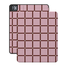Uptown Gridlock | Pink Checkerboard iPad Case