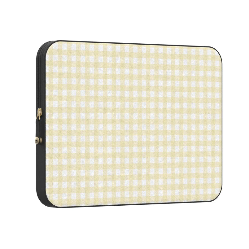 Pastel Picnic | Yellow Gingham Laptop Case