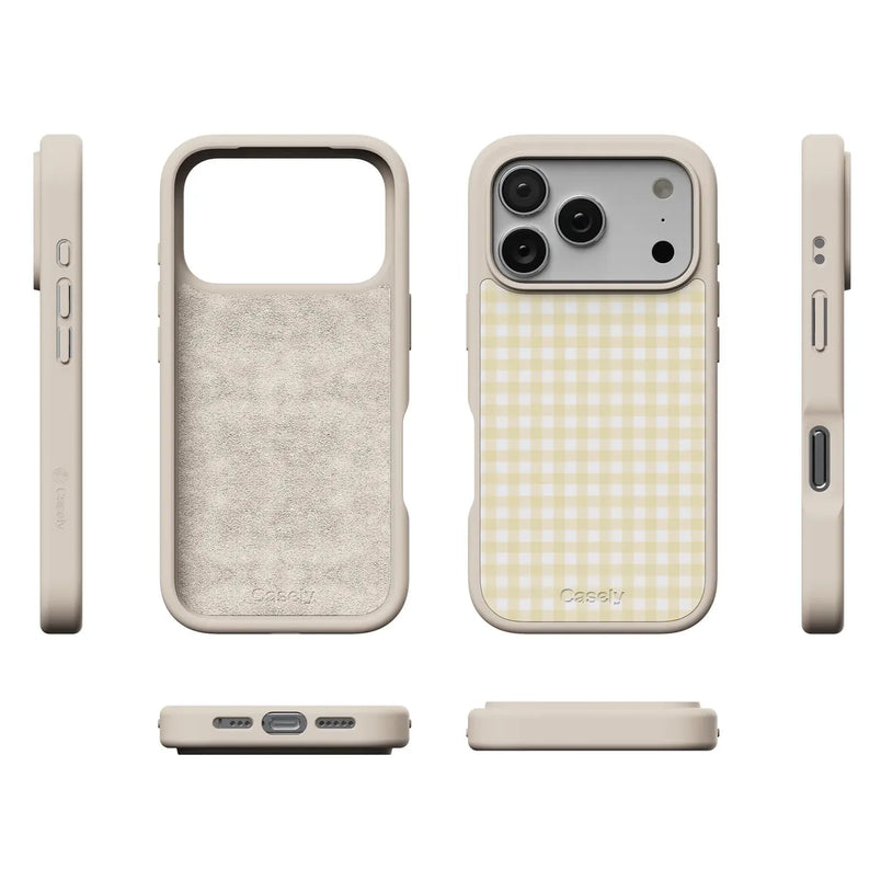 Pastel Picnic | Yellow Gingham Case