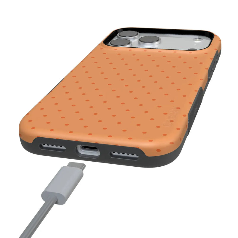 On the Dot | Orange Polka Dot Case