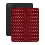 On the Dot | Maroon Polka Dot iPad Case