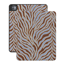 Untamed | Brown & Blue Zebra iPad Case