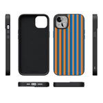 Go New York | Blue & Orange Stripes Case