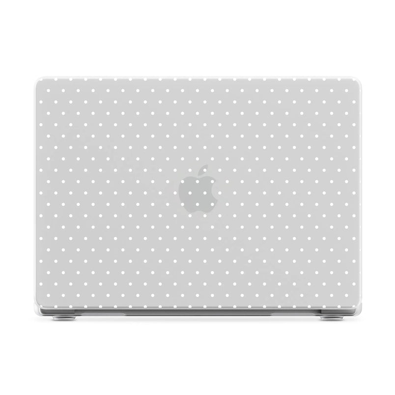 On the Dot | White Polka Dot Laptop Shell - 13.6" MacBook Air