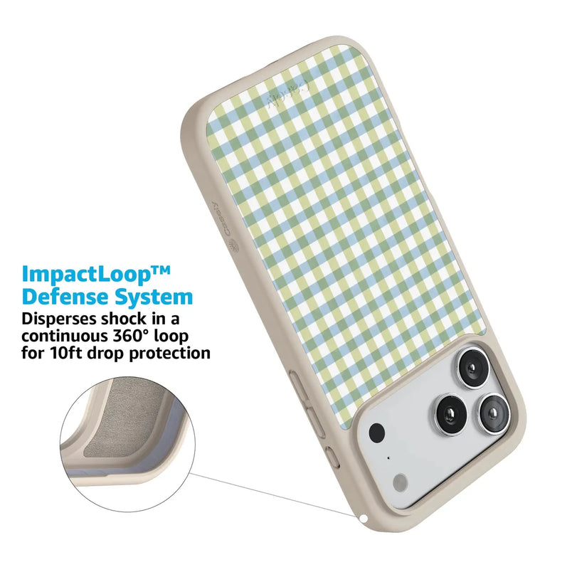 Pastel Picnic | Blue & Green Gingham Case