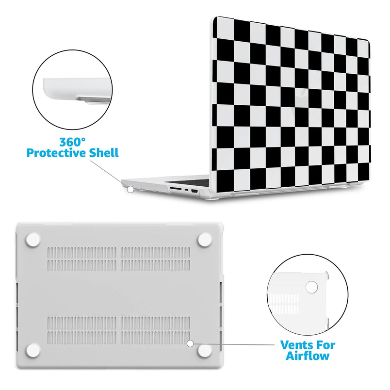 Fit Check | Black Checkerboard Laptop Shell