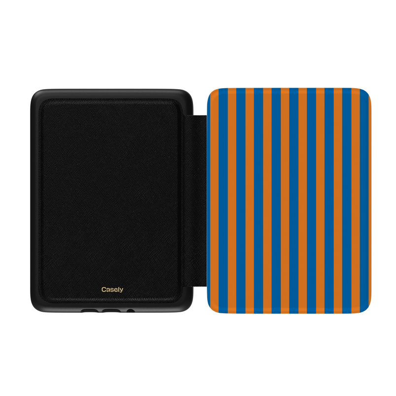 Go New York | Blue & Orange Stripes Kindle Case