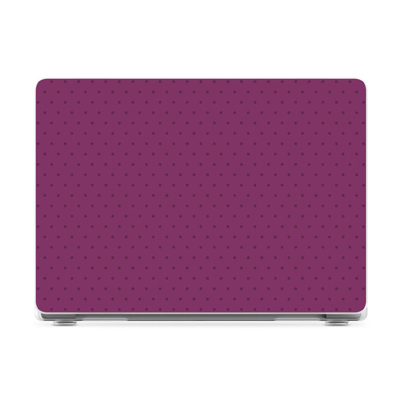 On the Dot | Plum Polka Dot Laptop Shell - 16" MacBook Pro