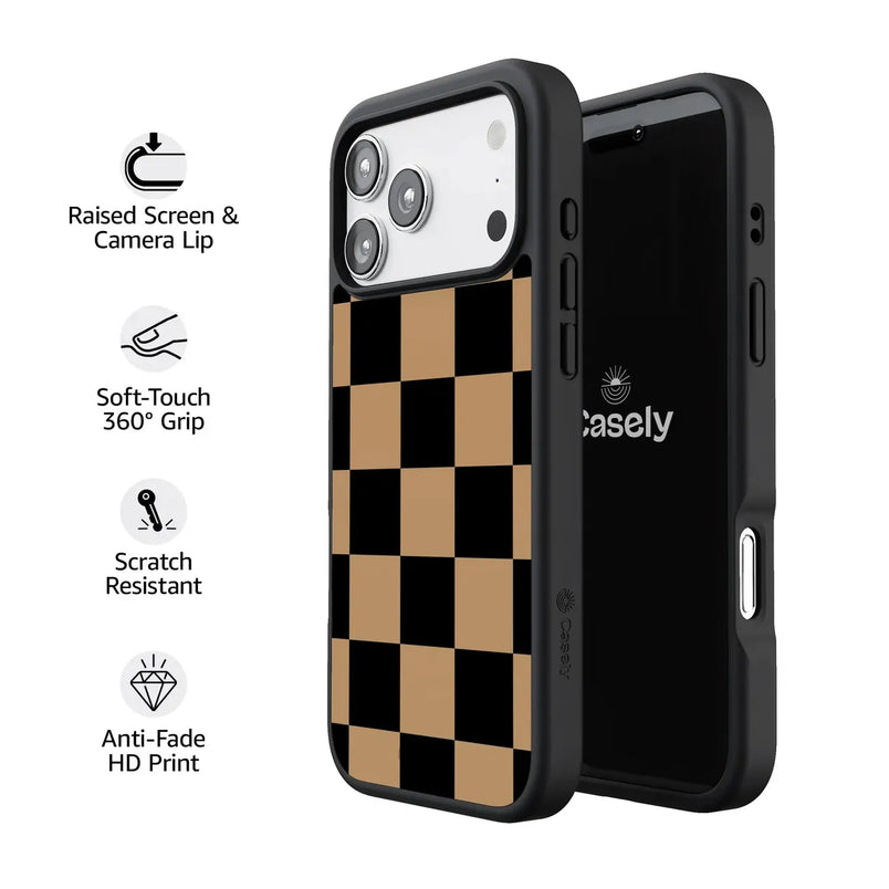 Fit Check | Black & Brown Checkerboard Case