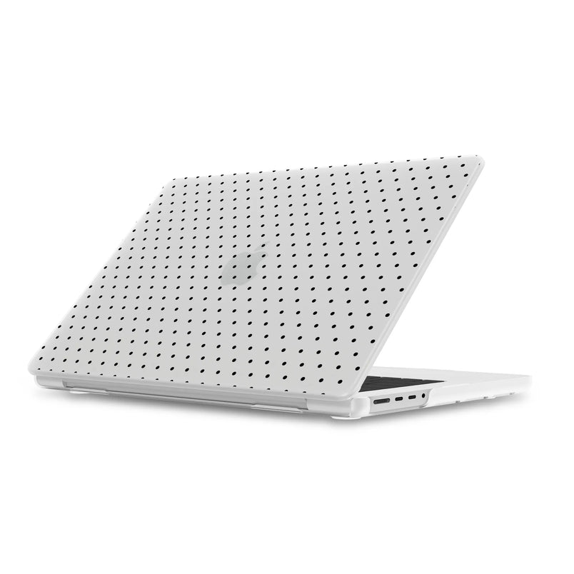 On the Dot | Black Polka Dot Laptop Shell