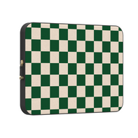 Fit Check | Green Checkerboard Laptop Case